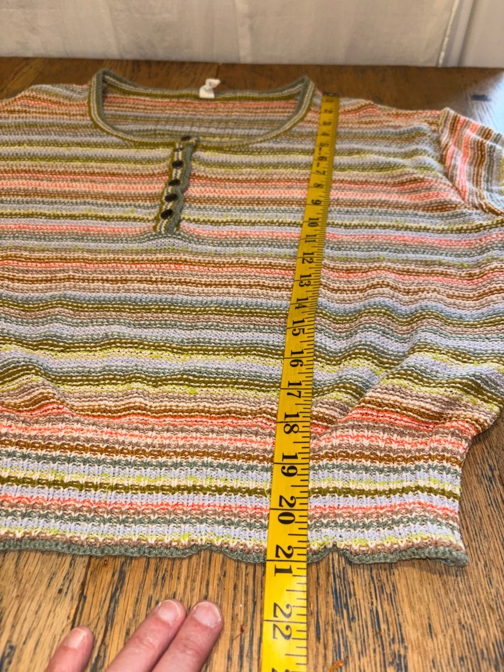 DAILY PRACTICE Anthropologie Multicolor Striped Knit Top Size S - Picture 10 of 10